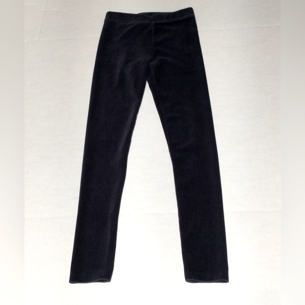 J Crew Size 12 Girls Crewcuts  Navy Velour Knit Cord-like Leggings